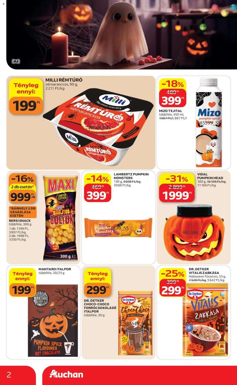 Auchan Auchan Halloweeni ajánlatok 2 oldal