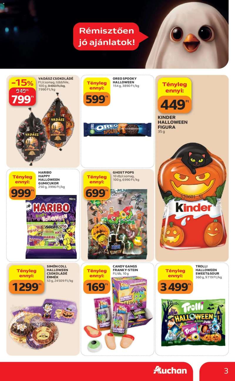 Auchan Auchan Halloweeni ajánlatok 3 oldal