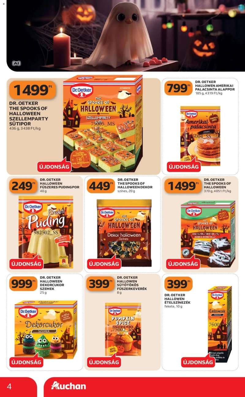 Auchan Auchan Halloweeni ajánlatok 4 oldal