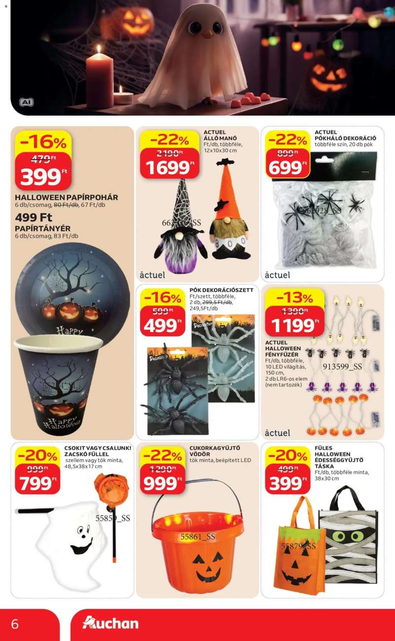 Auchan Auchan Halloweeni ajánlatok 6 oldal
