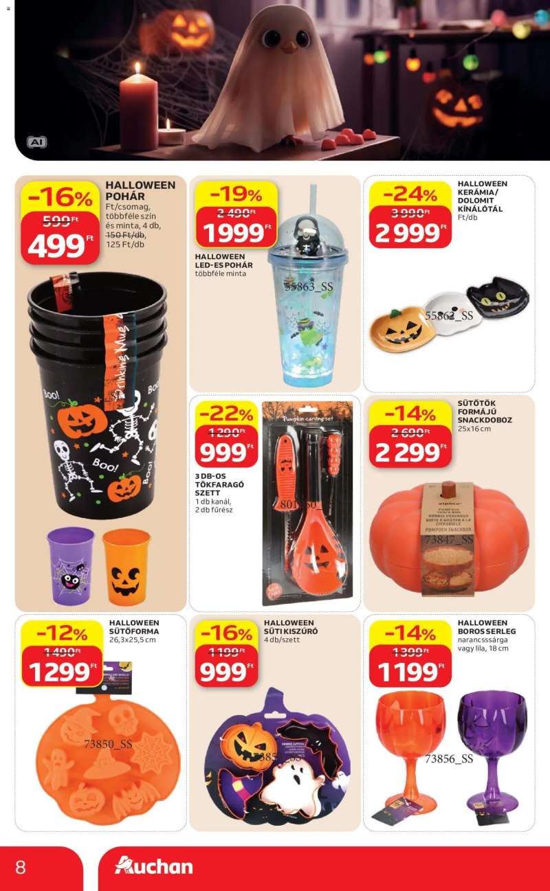 Auchan Auchan Halloweeni ajánlatok 8 oldal