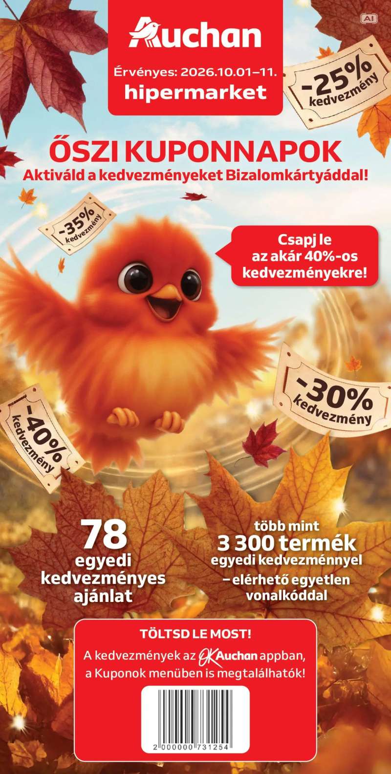 Auchan Auchan Őszi kuponnapok 1 oldal