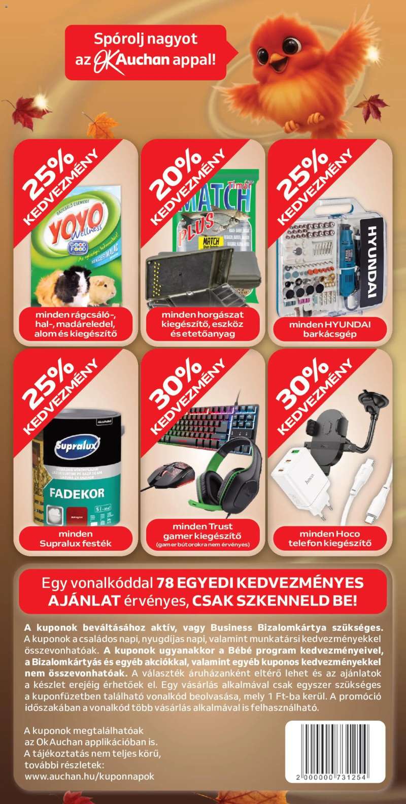 Auchan Auchan Őszi kuponnapok 8 oldal