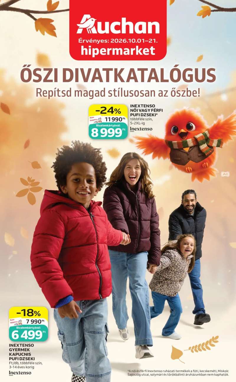 Auchan Auchan Őszi ruha ajánlatok 1 oldal