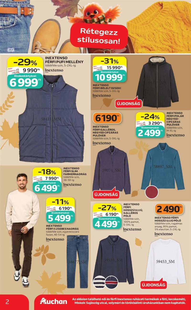 Auchan Auchan Őszi ruha ajánlatok 2 oldal