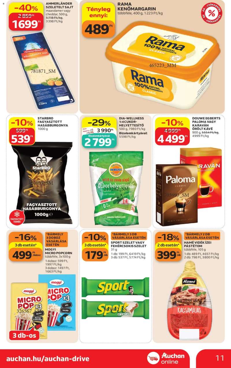Auchan Auchan Szupermarket akciós újság 11 oldal