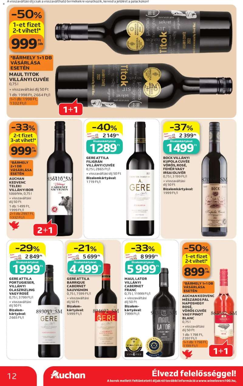 Auchan Auchan Szupermarket akciós újság 12 oldal