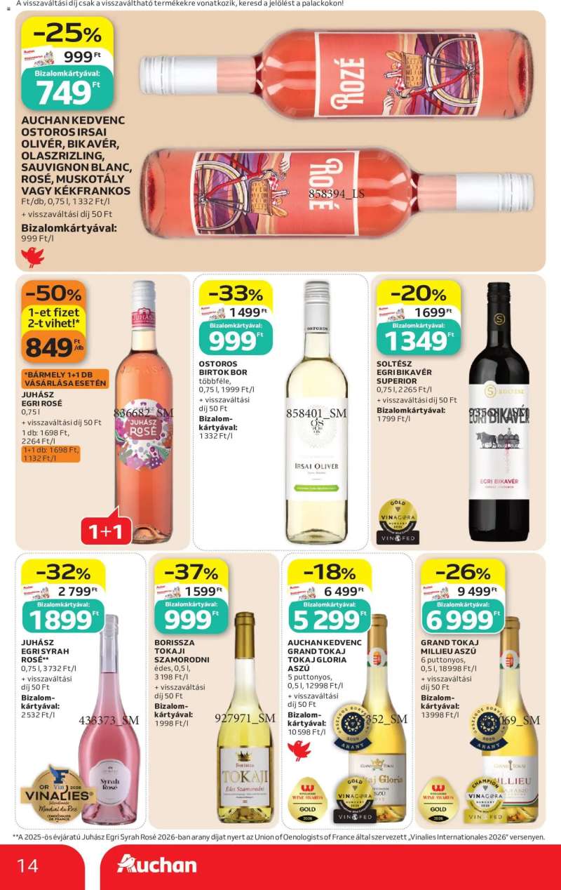 Auchan Auchan Szupermarket akciós újság 14 oldal