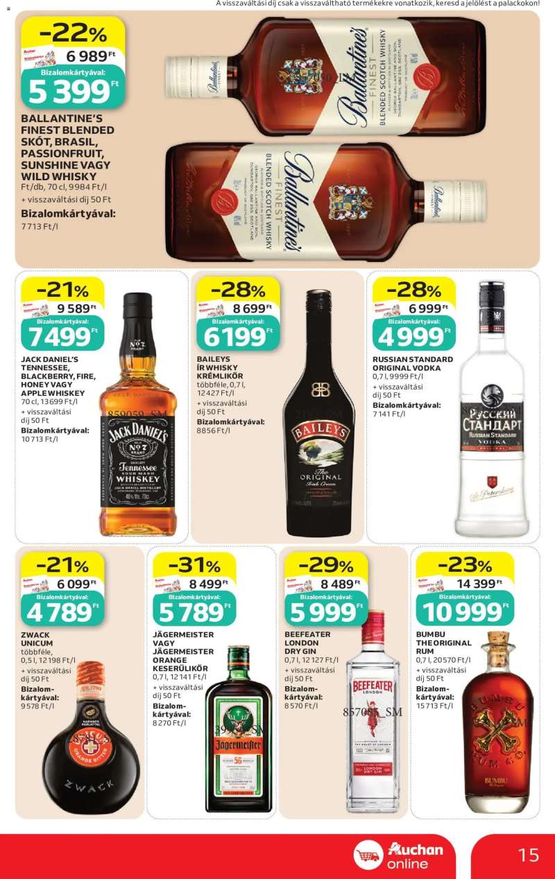 Auchan Auchan Szupermarket akciós újság 15 oldal