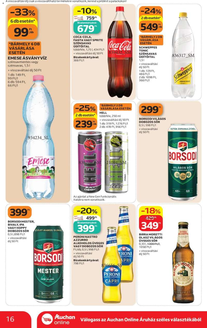 Auchan Auchan Szupermarket akciós újság 16 oldal