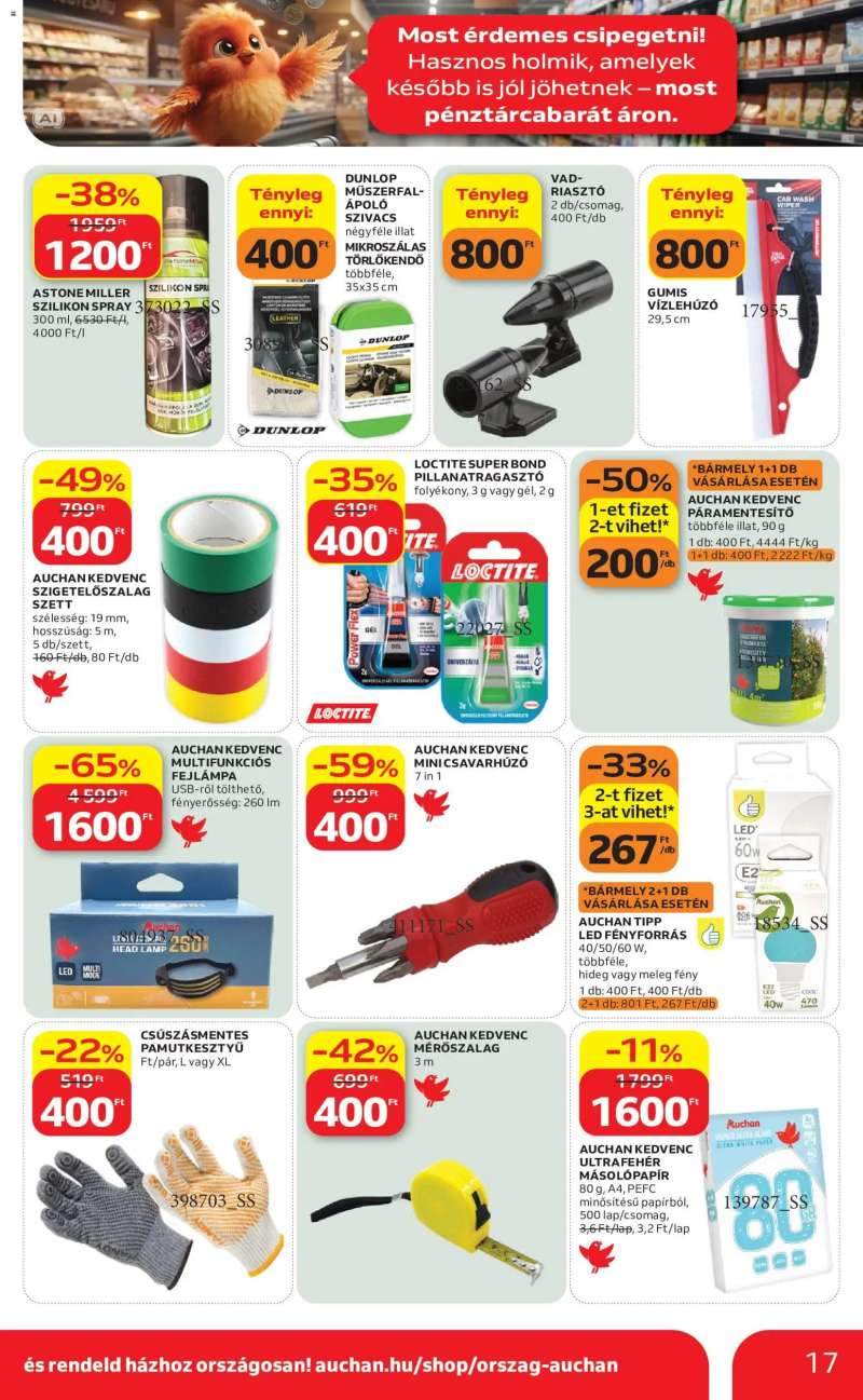 Auchan Auchan Szupermarket akciós újság 17 oldal