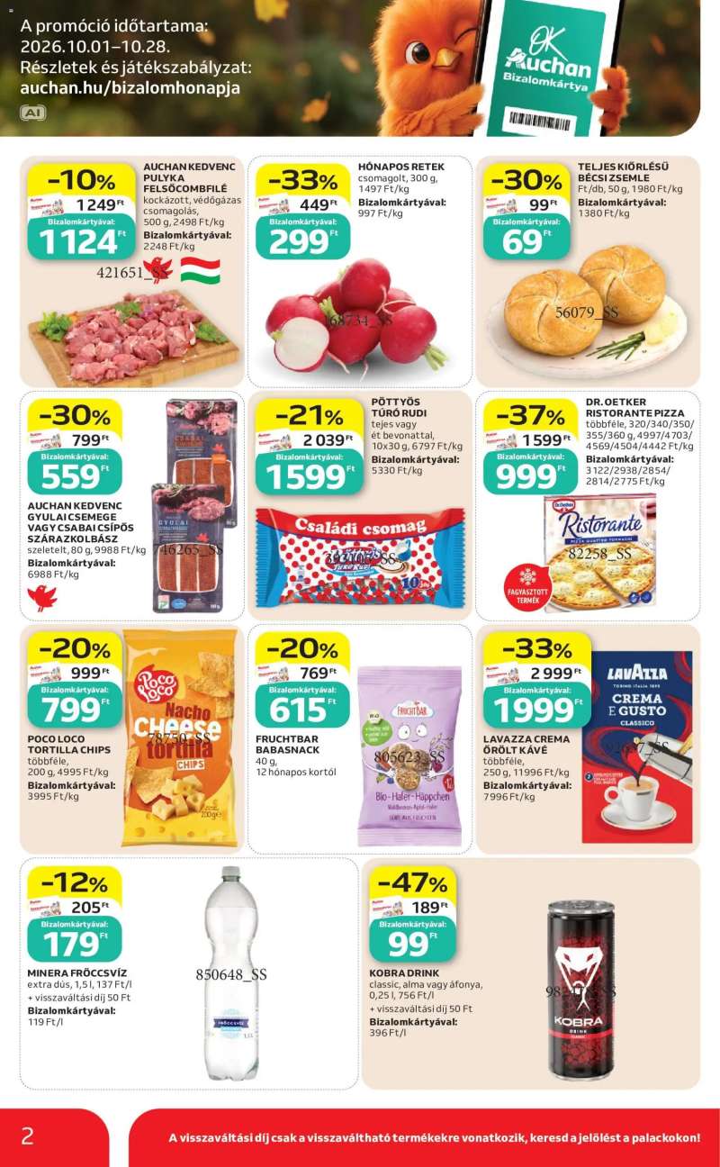 Auchan Auchan Szupermarket akciós újság 2 oldal
