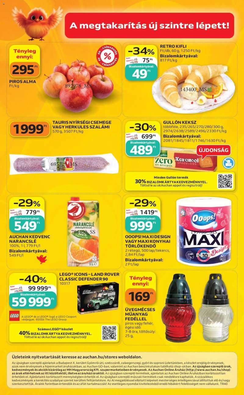 Auchan Auchan Szupermarket akciós újság 20 oldal