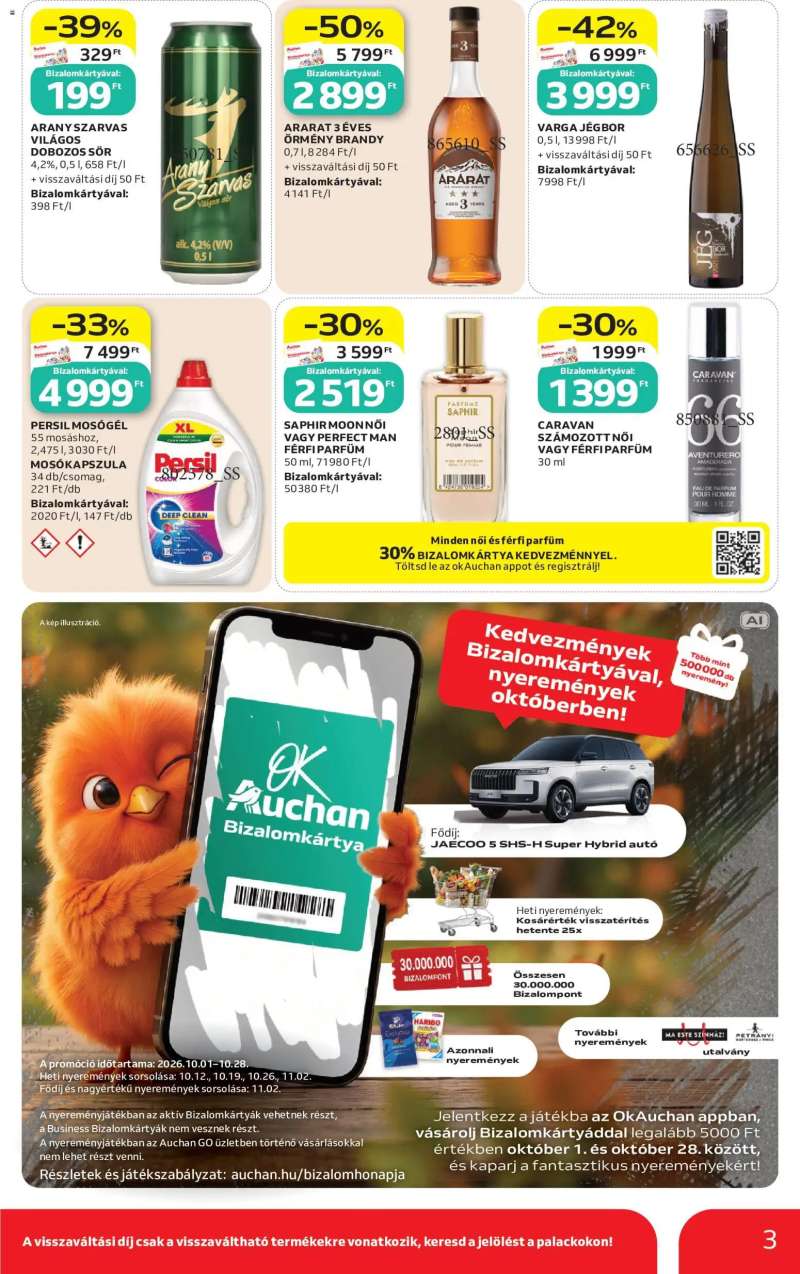 Auchan Auchan Szupermarket akciós újság 3 oldal