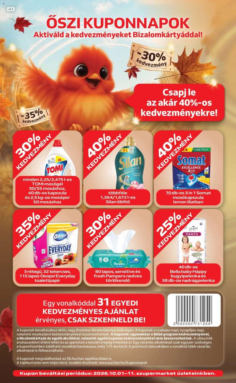 Auchan Auchan Szupermarket akciós újság 4 oldal