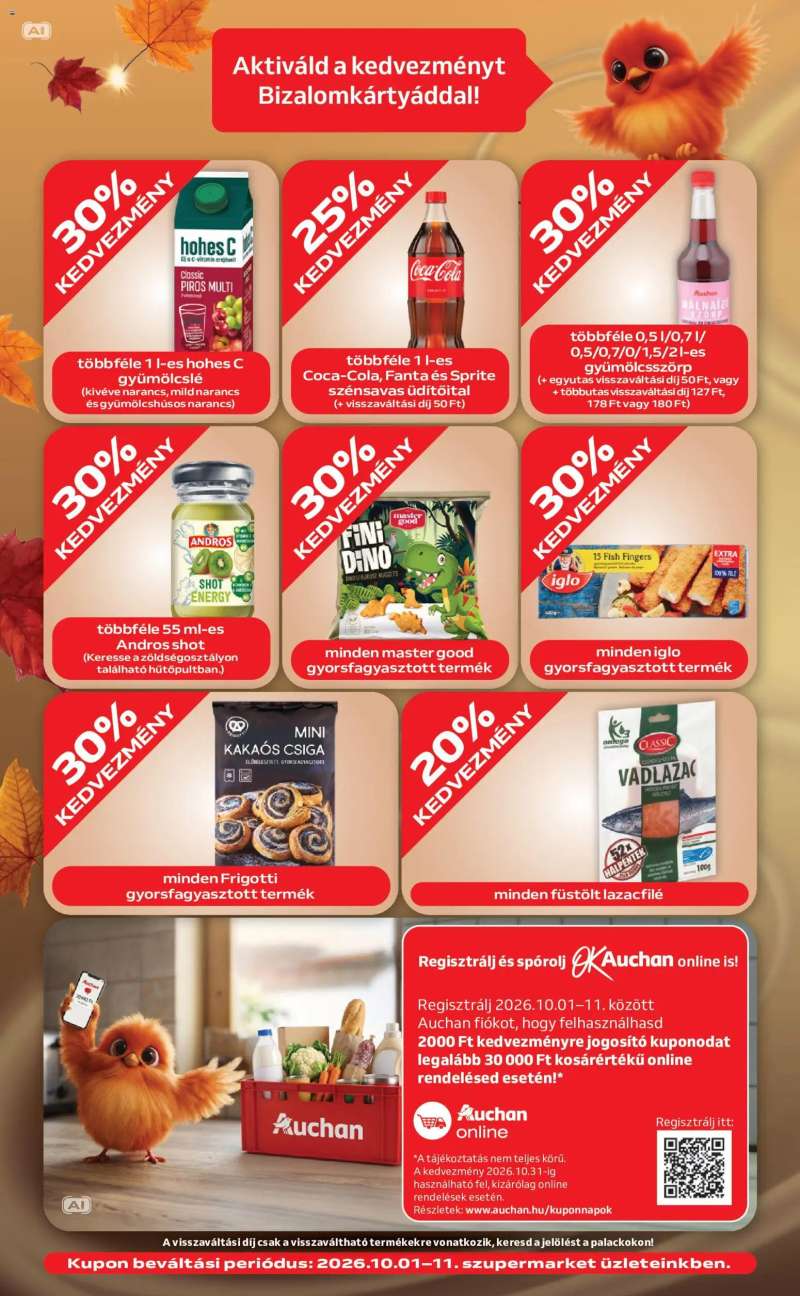Auchan Auchan Szupermarket akciós újság 6 oldal