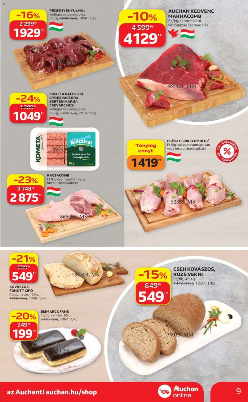 Auchan Auchan Szupermarket akciós újság 9 oldal