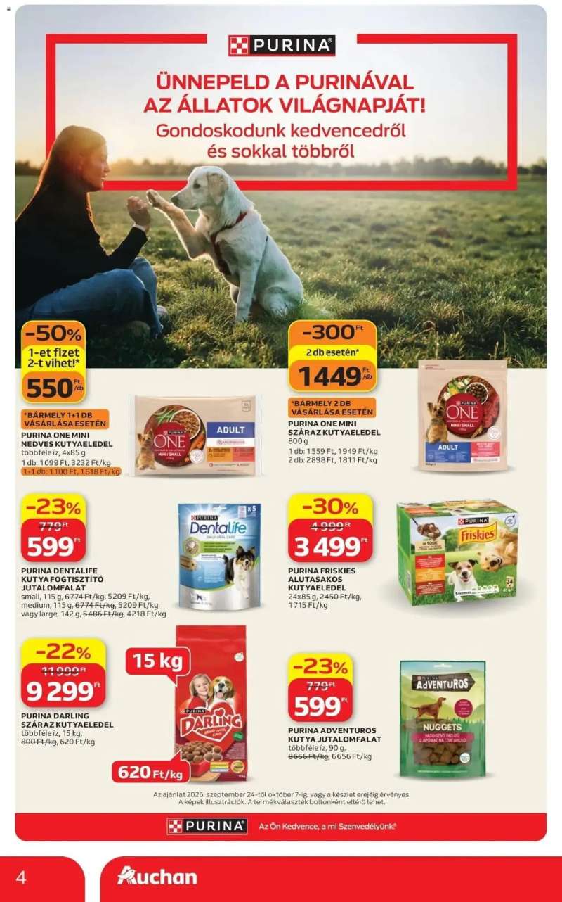 Auchan Auchan akciós újság Fót 4 oldal