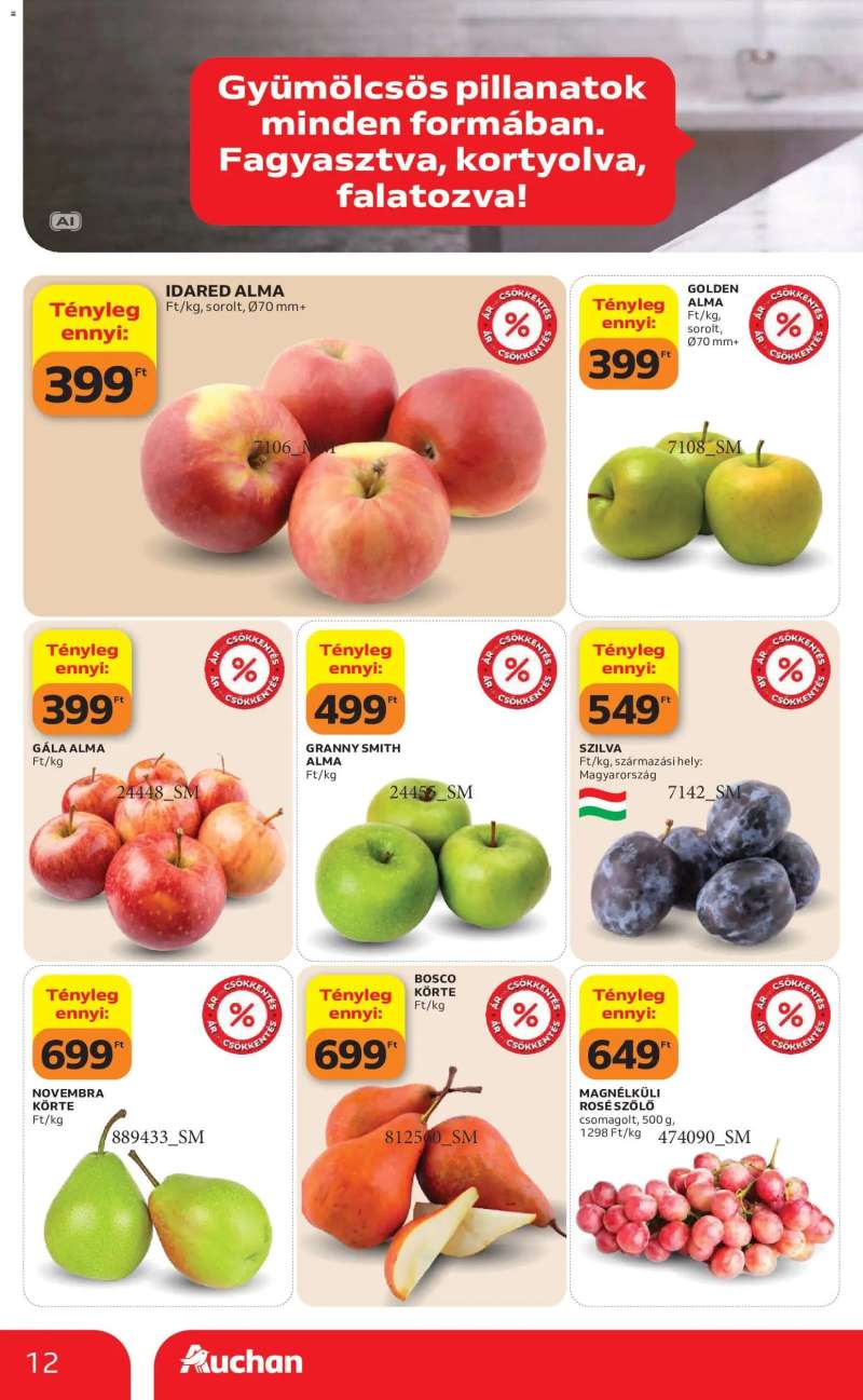 Auchan Auchan akciós újság 12 oldal