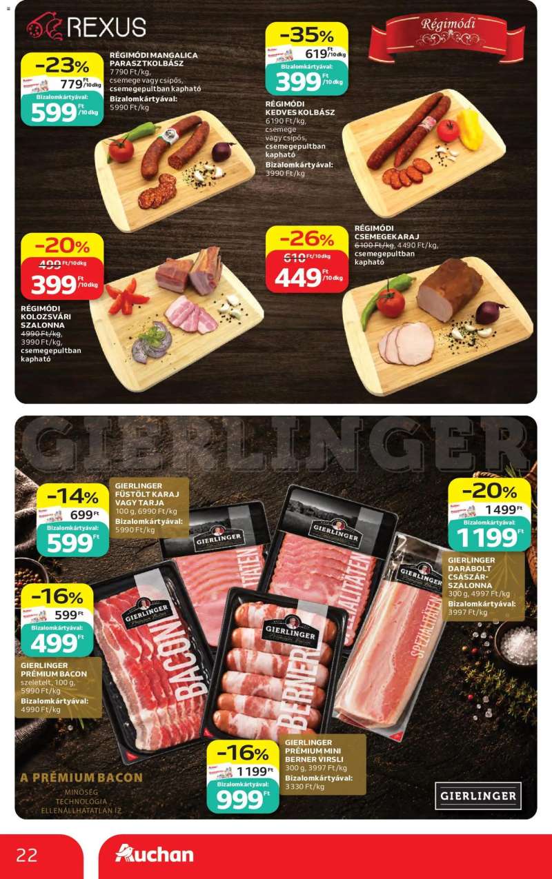 Auchan Auchan akciós újság 22 oldal
