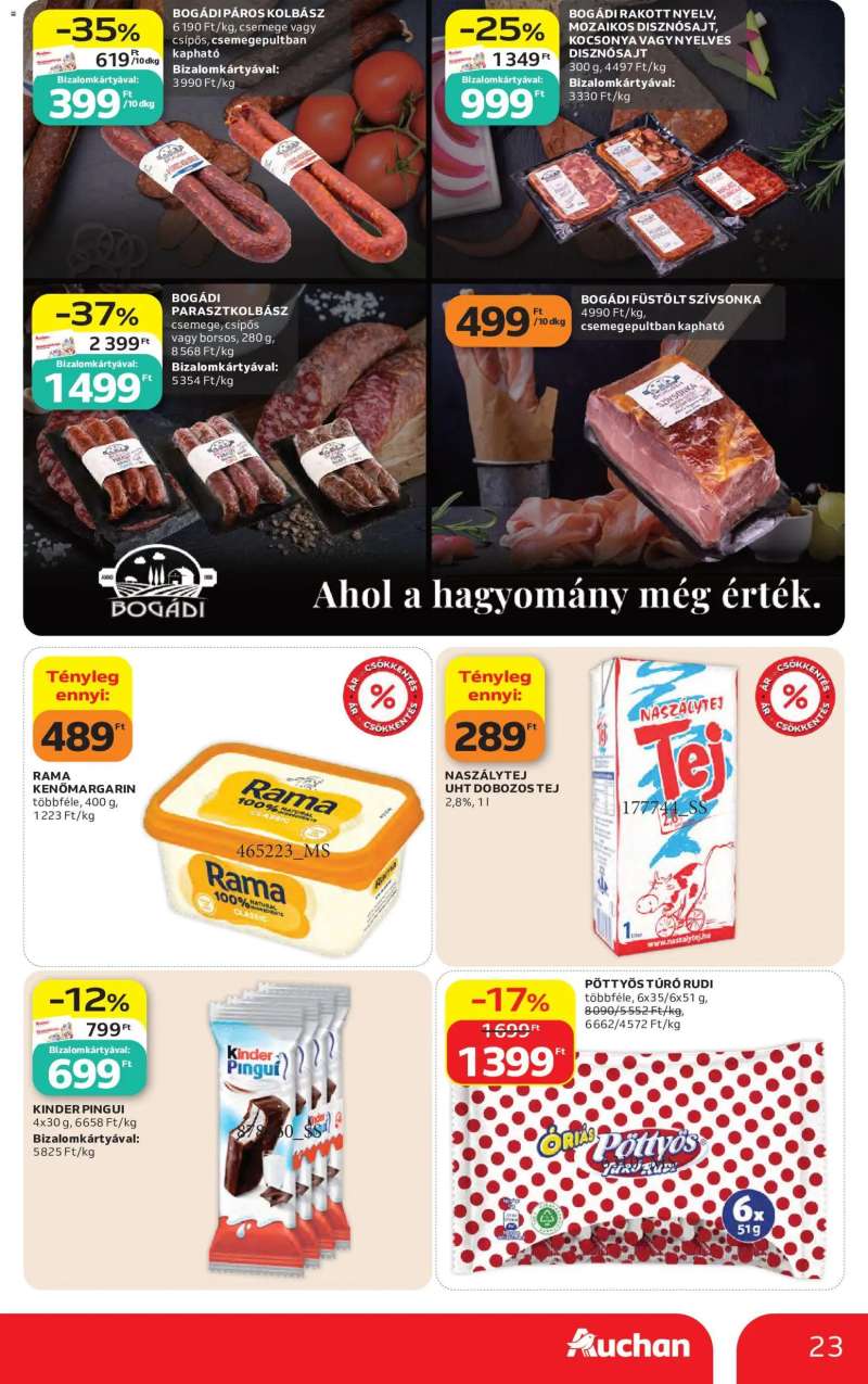 Auchan Auchan akciós újság 23 oldal