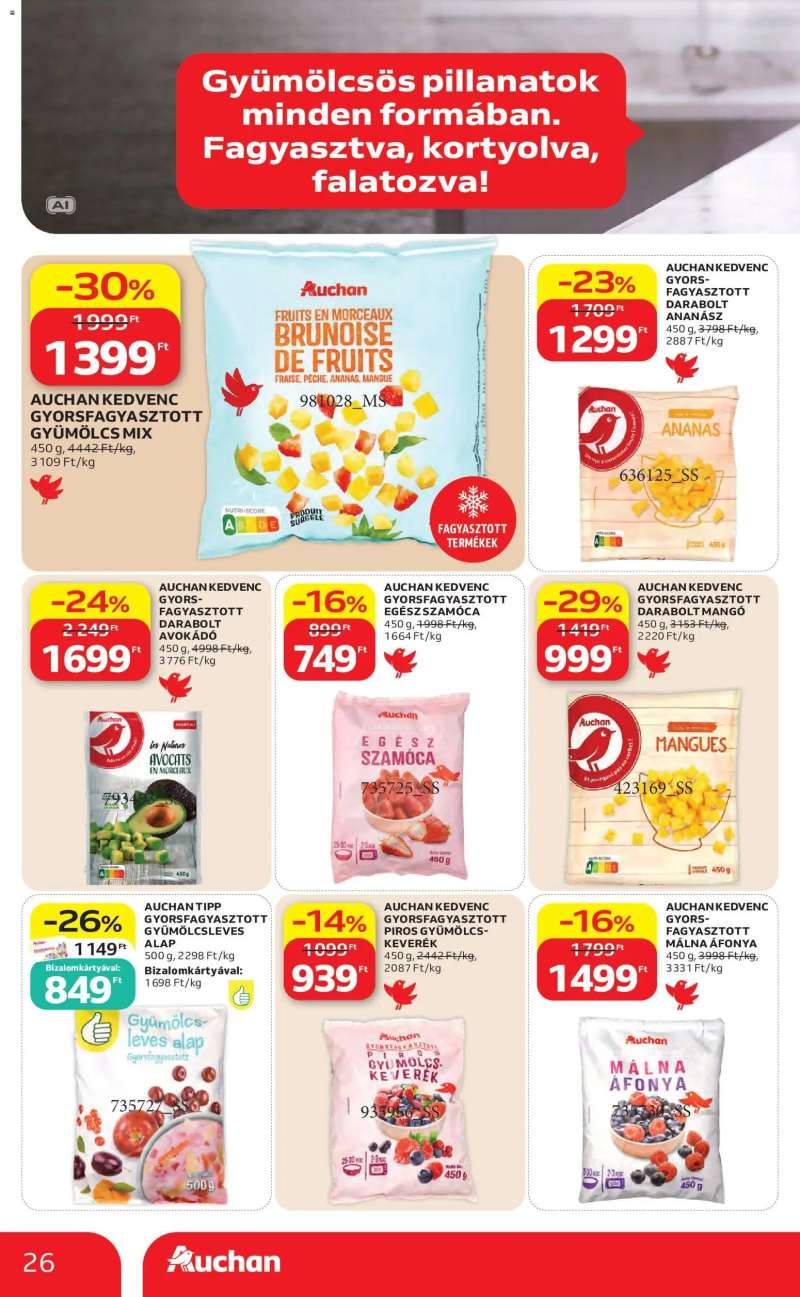 Auchan Auchan akciós újság 26 oldal