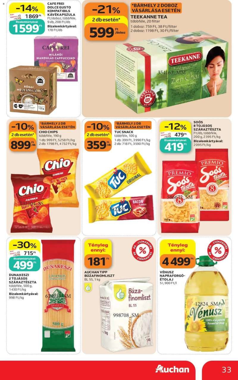 Auchan Auchan akciós újság 33 oldal