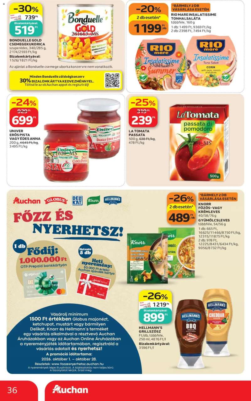 Auchan Auchan akciós újság 36 oldal