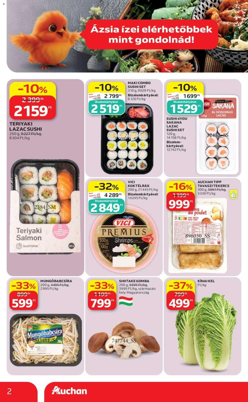 Auchan Auchan Ázsiai ajánlatok 2 oldal