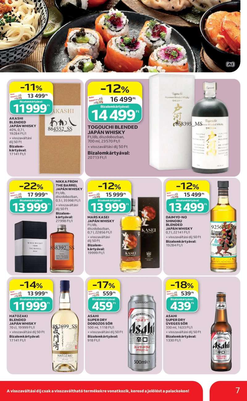 Auchan Auchan Ázsiai ajánlatok 7 oldal