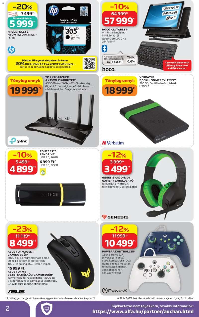 Auchan Auchan Műszaki ajánlatok 2 oldal