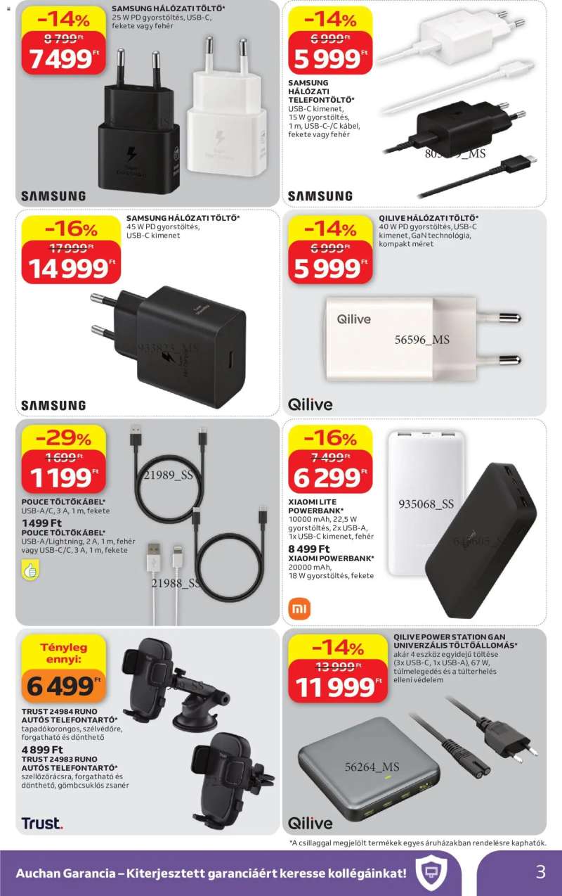 Auchan Auchan Műszaki ajánlatok 3 oldal