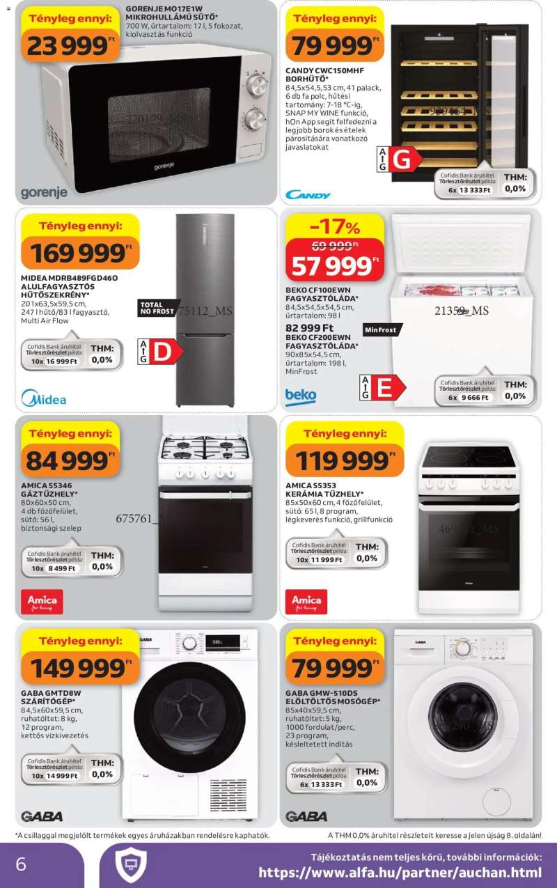 Auchan Auchan Műszaki ajánlatok 6 oldal