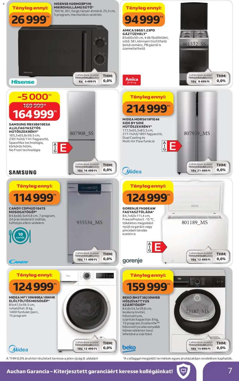 Auchan Auchan Műszaki ajánlatok 7 oldal
