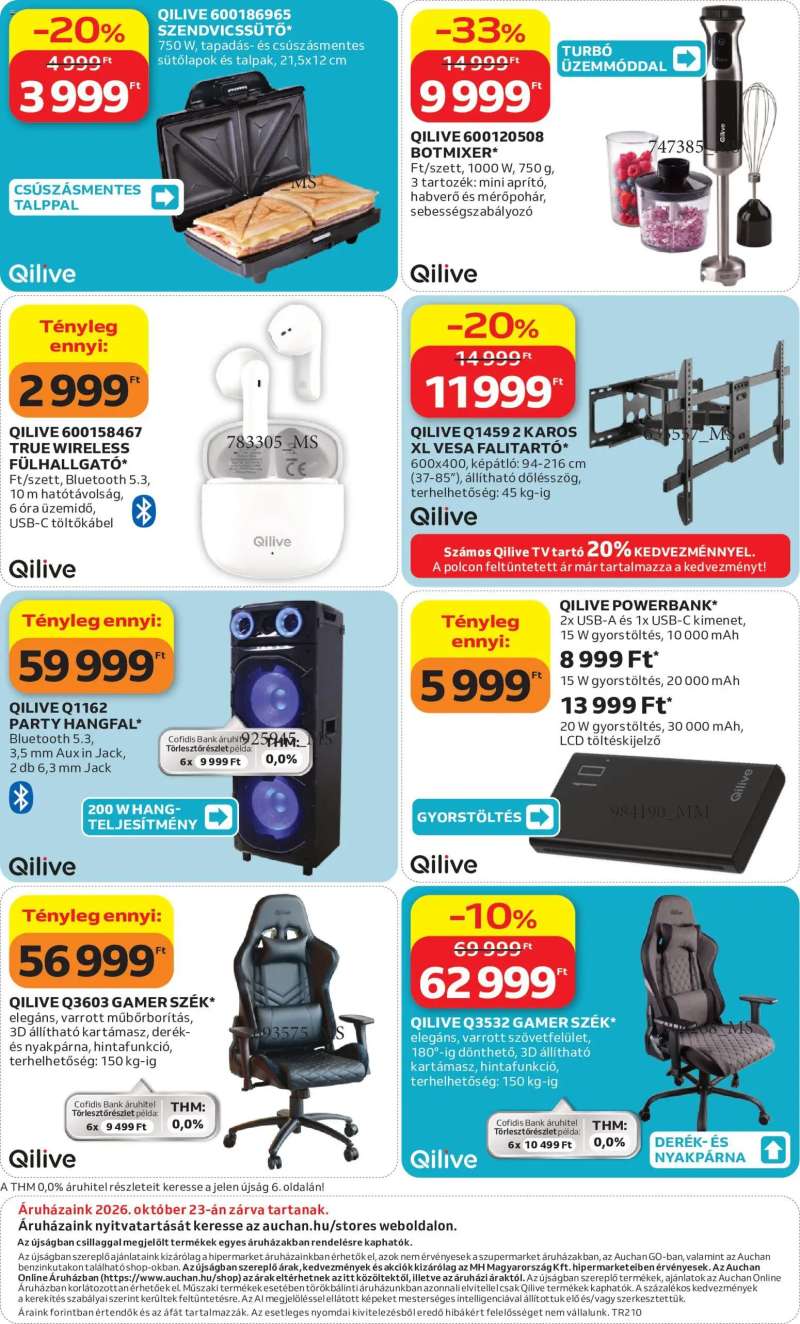 Auchan Auchan Qilive ajánlatok 12 oldal
