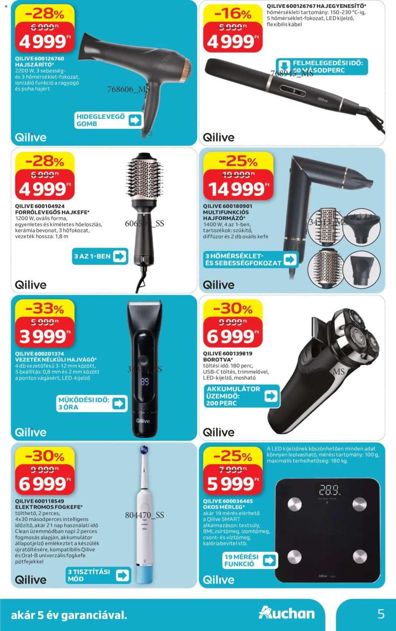 Auchan Auchan Qilive ajánlatok 5 oldal
