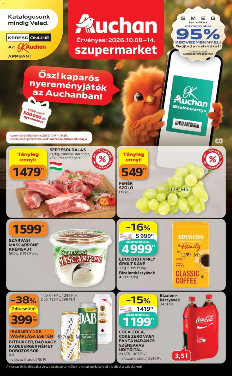 Auchan Auchan Szupermarket akciós újság 1 oldal