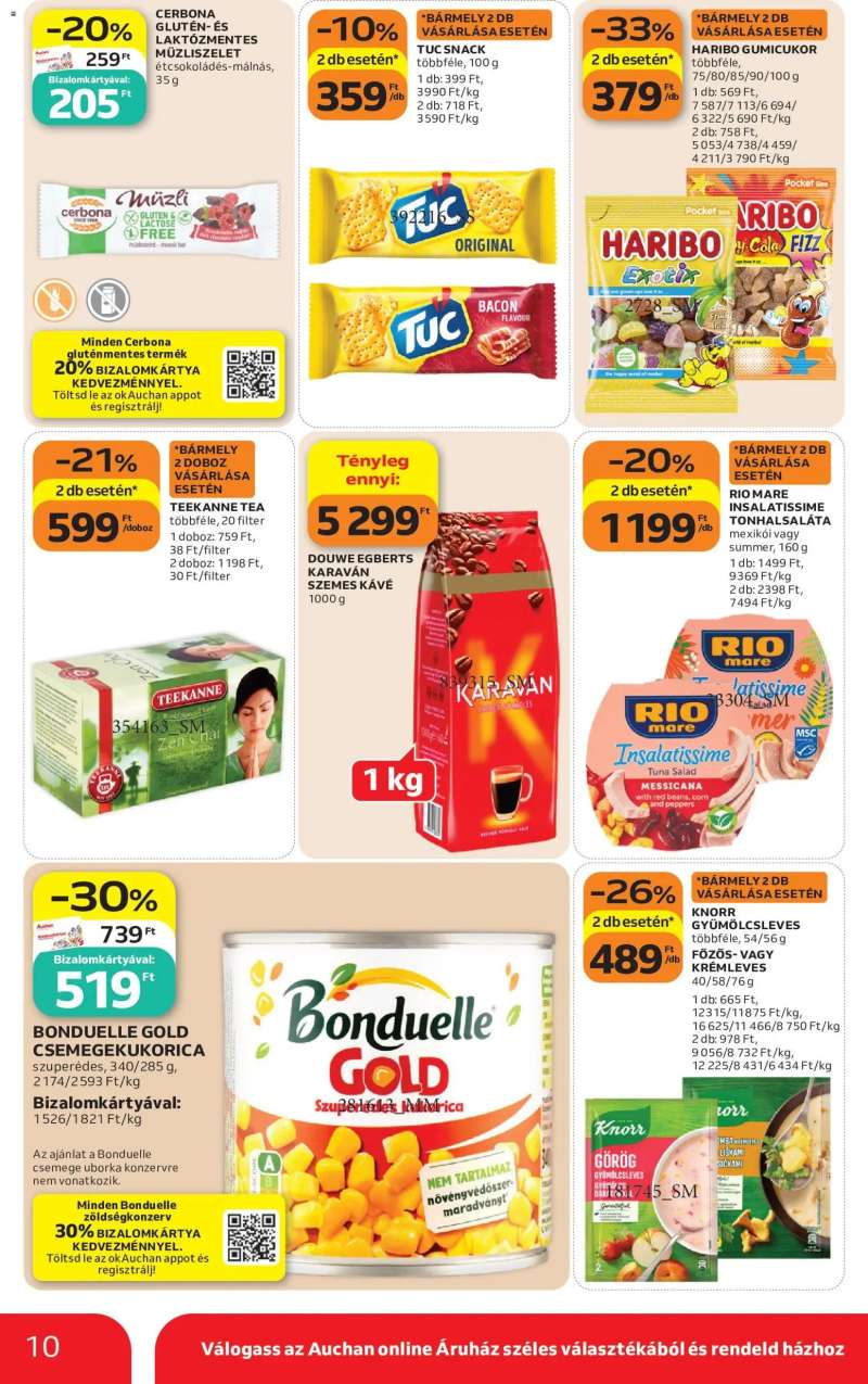 Auchan Auchan Szupermarket akciós újság 10 oldal