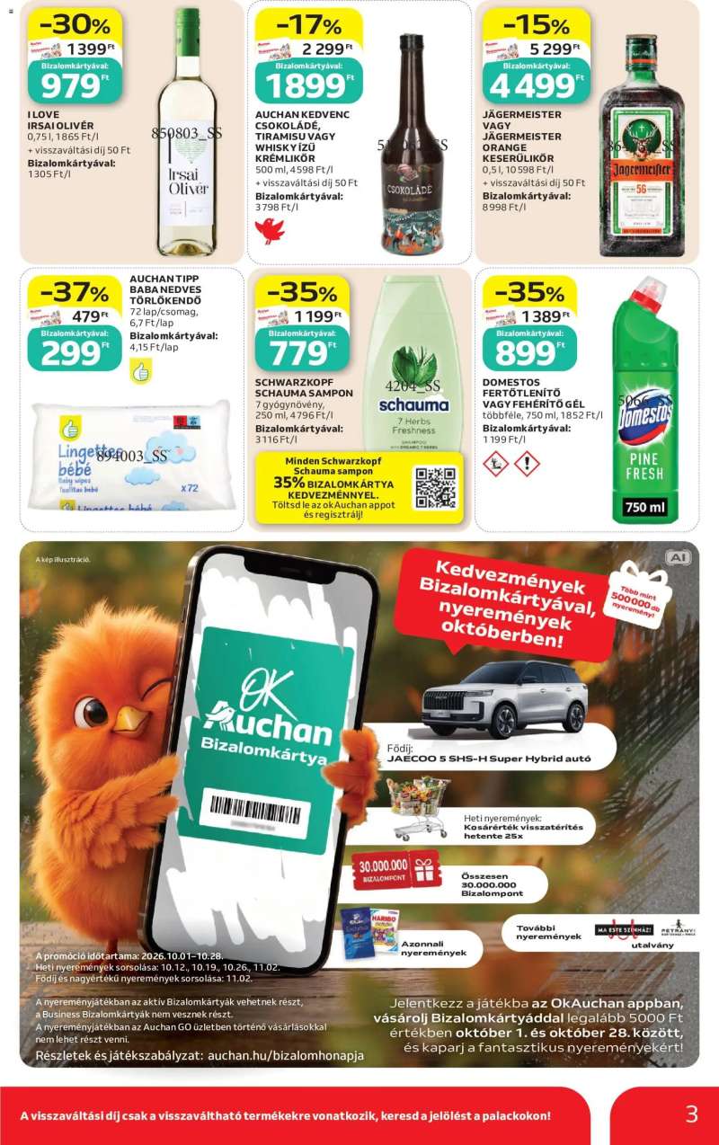 Auchan Auchan Szupermarket akciós újság 3 oldal