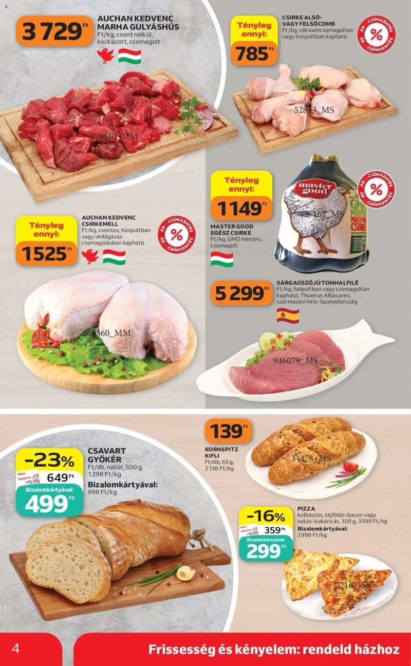 Auchan Auchan Szupermarket akciós újság 4 oldal