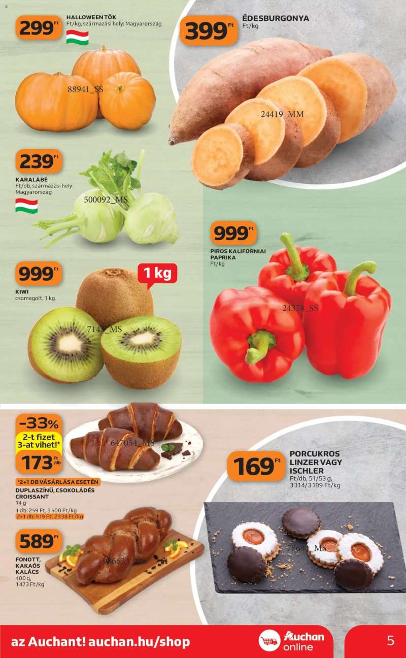 Auchan Auchan Szupermarket akciós újság 5 oldal