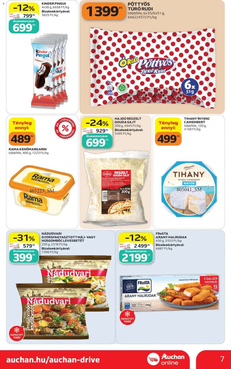 Auchan Auchan Szupermarket akciós újság 7 oldal