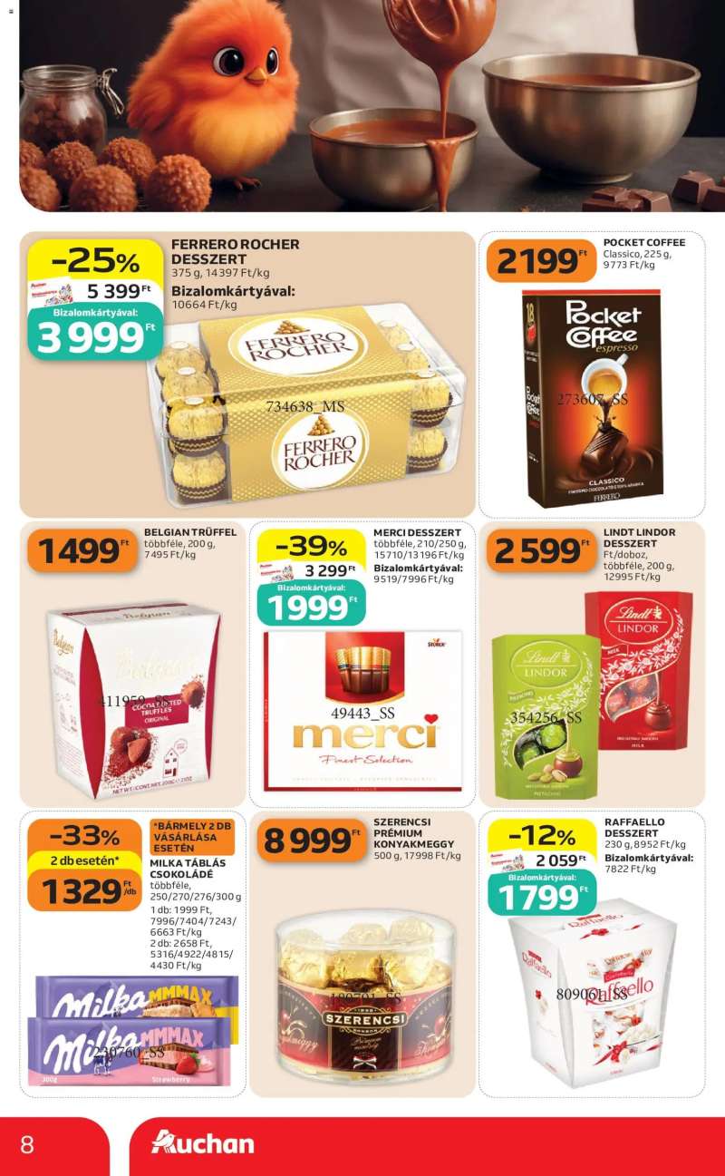 Auchan Auchan Szupermarket akciós újság 8 oldal