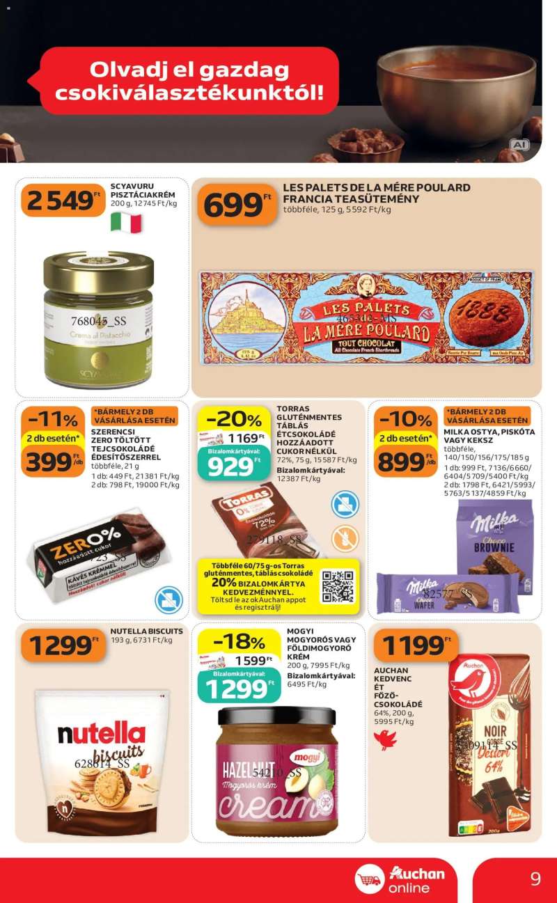 Auchan Auchan Szupermarket akciós újság 9 oldal