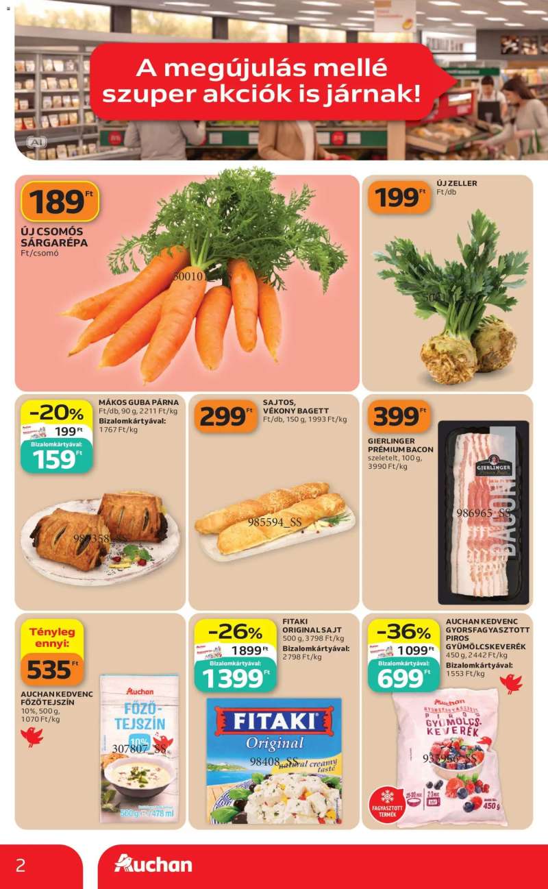 Auchan Auchan Szupermarket akciós újság Szekszárd 2 oldal