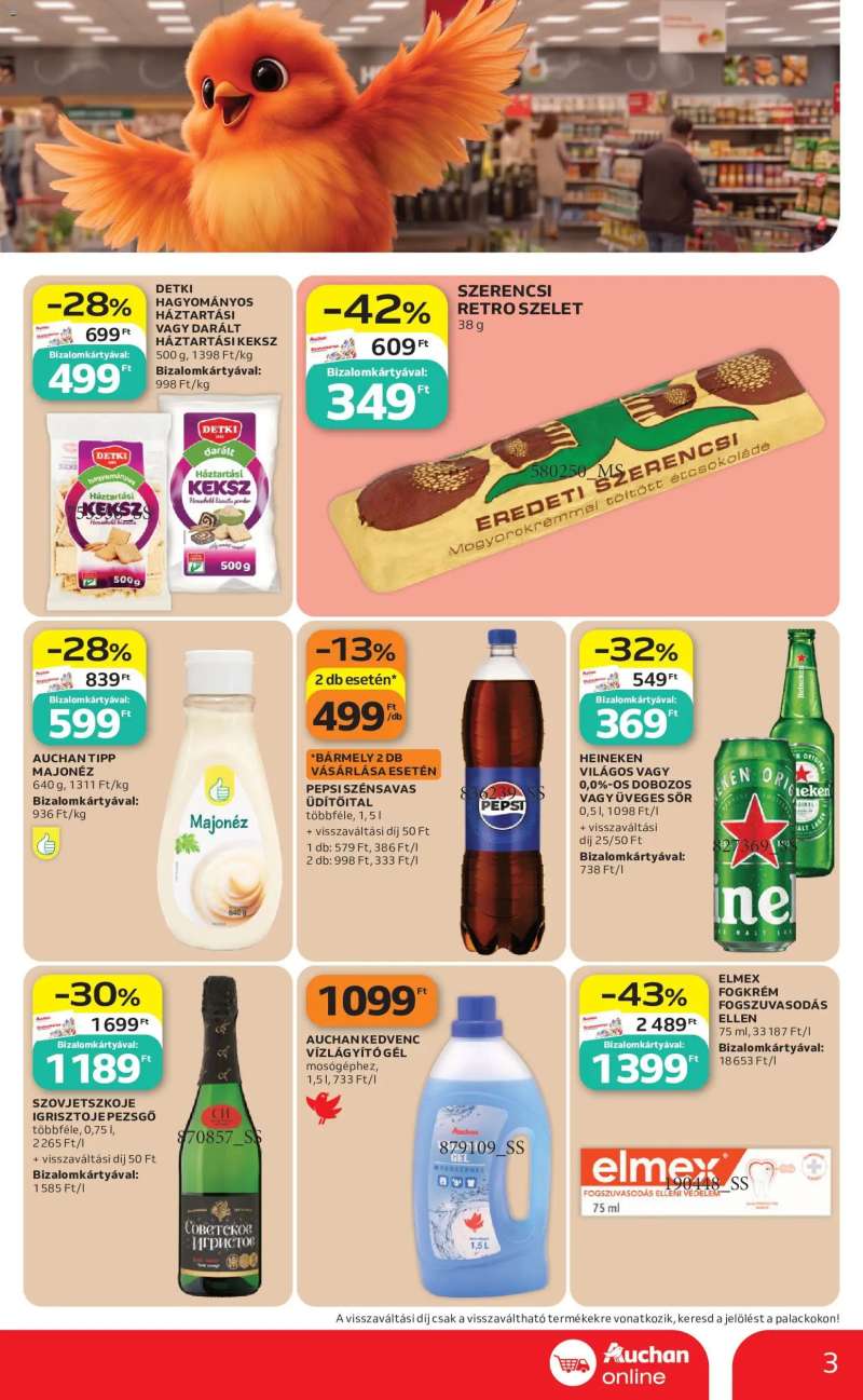 Auchan Auchan Szupermarket akciós újság Szekszárd 3 oldal