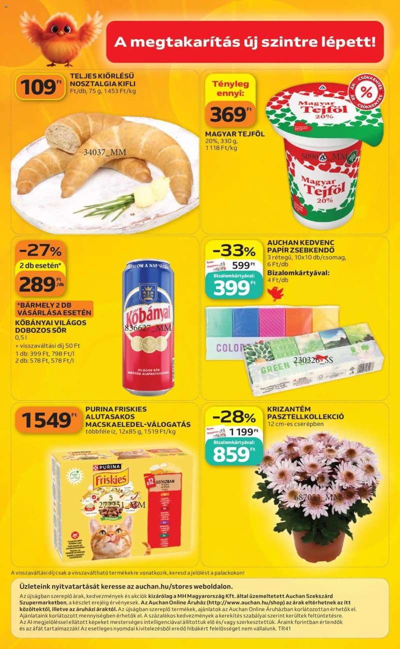 Auchan Auchan Szupermarket akciós újság Szekszárd 4 oldal