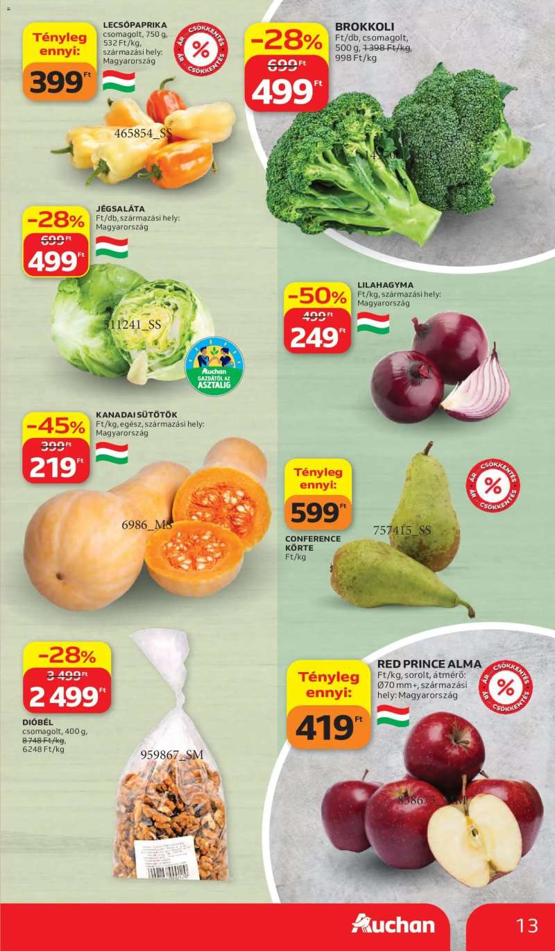 Auchan Auchan akciós újság 13 oldal
