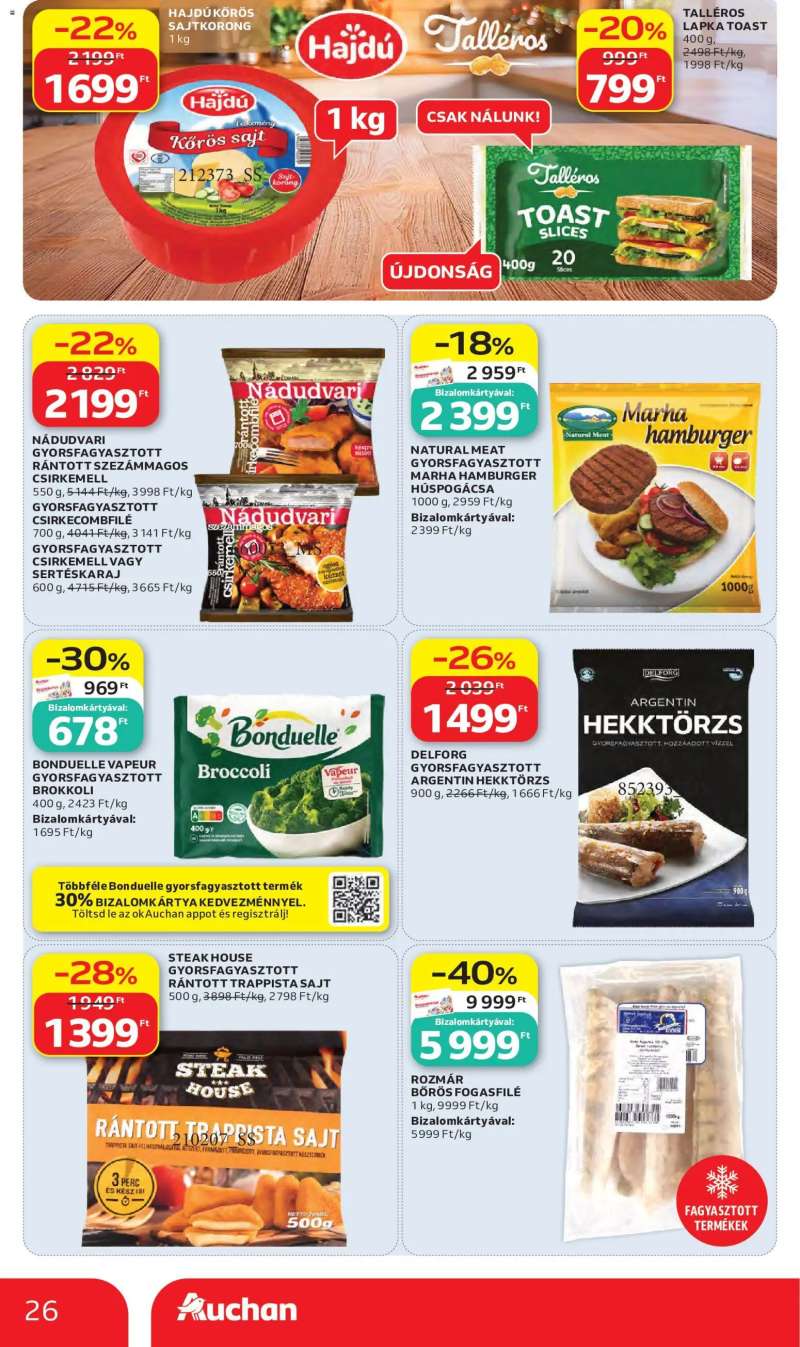 Auchan Auchan akciós újság 26 oldal