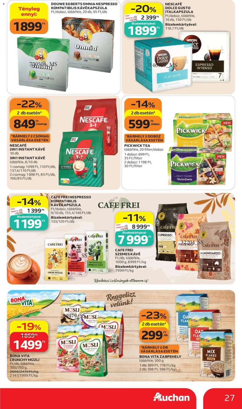 Auchan Auchan akciós újság 27 oldal